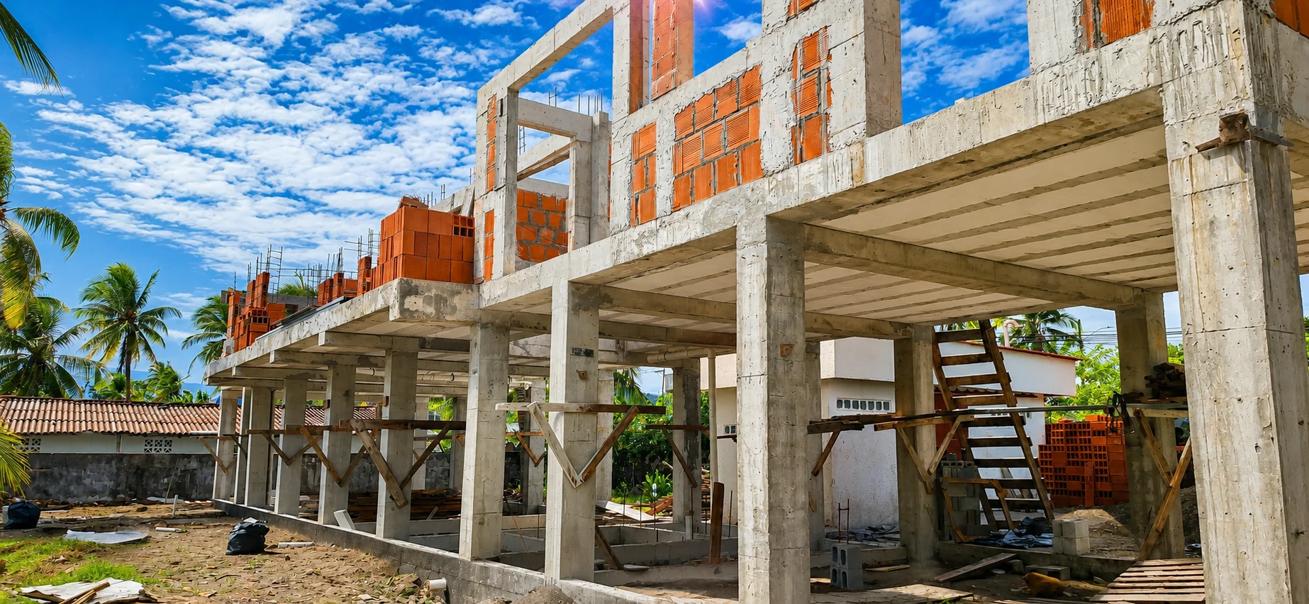 Construction supervision and support for a sustainable beach house in Panama