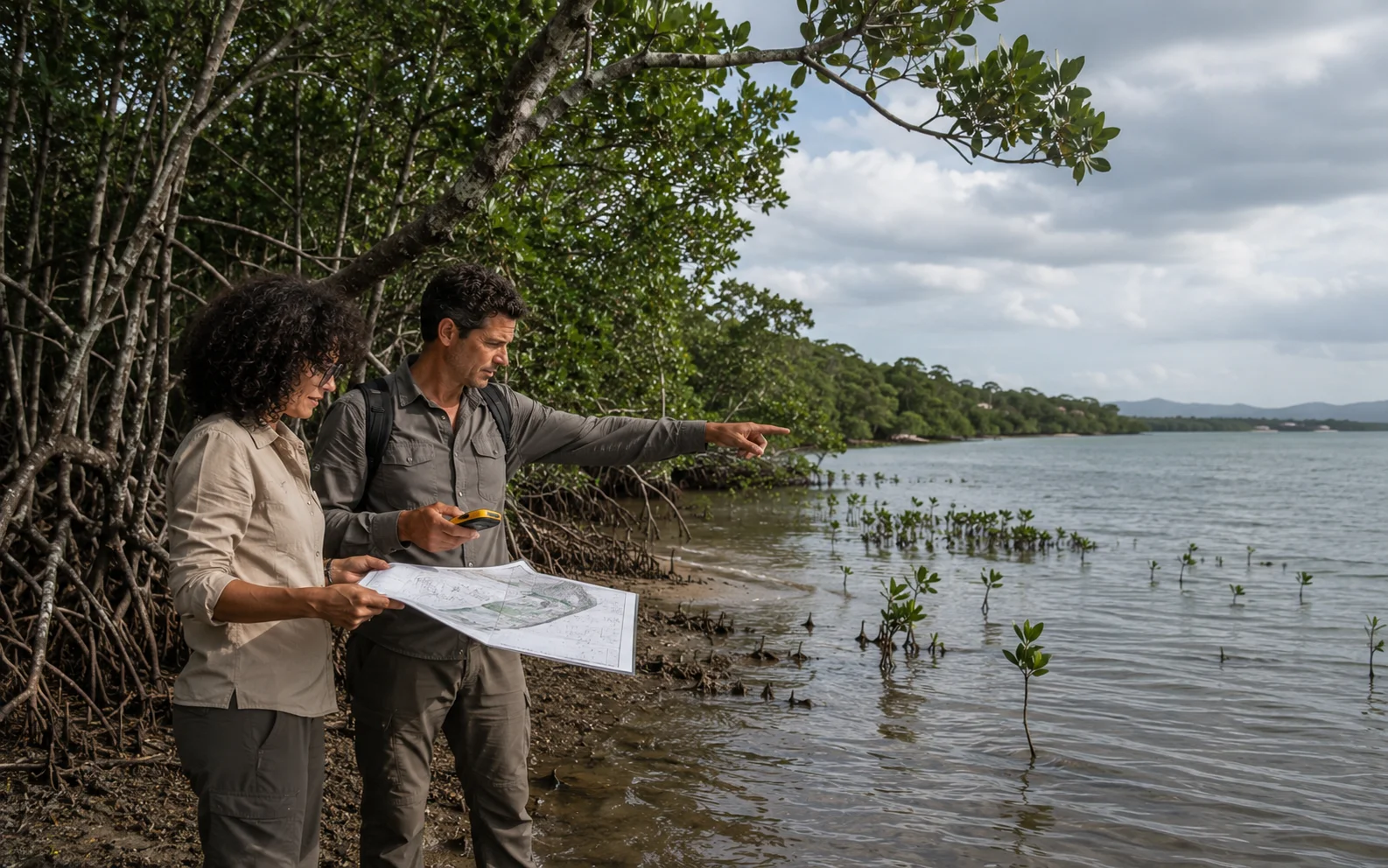 MiAMBIENTE and ANATI restrictions for coastal construction in Panama — mangrove, protected zone, Biotopos Arquitectura